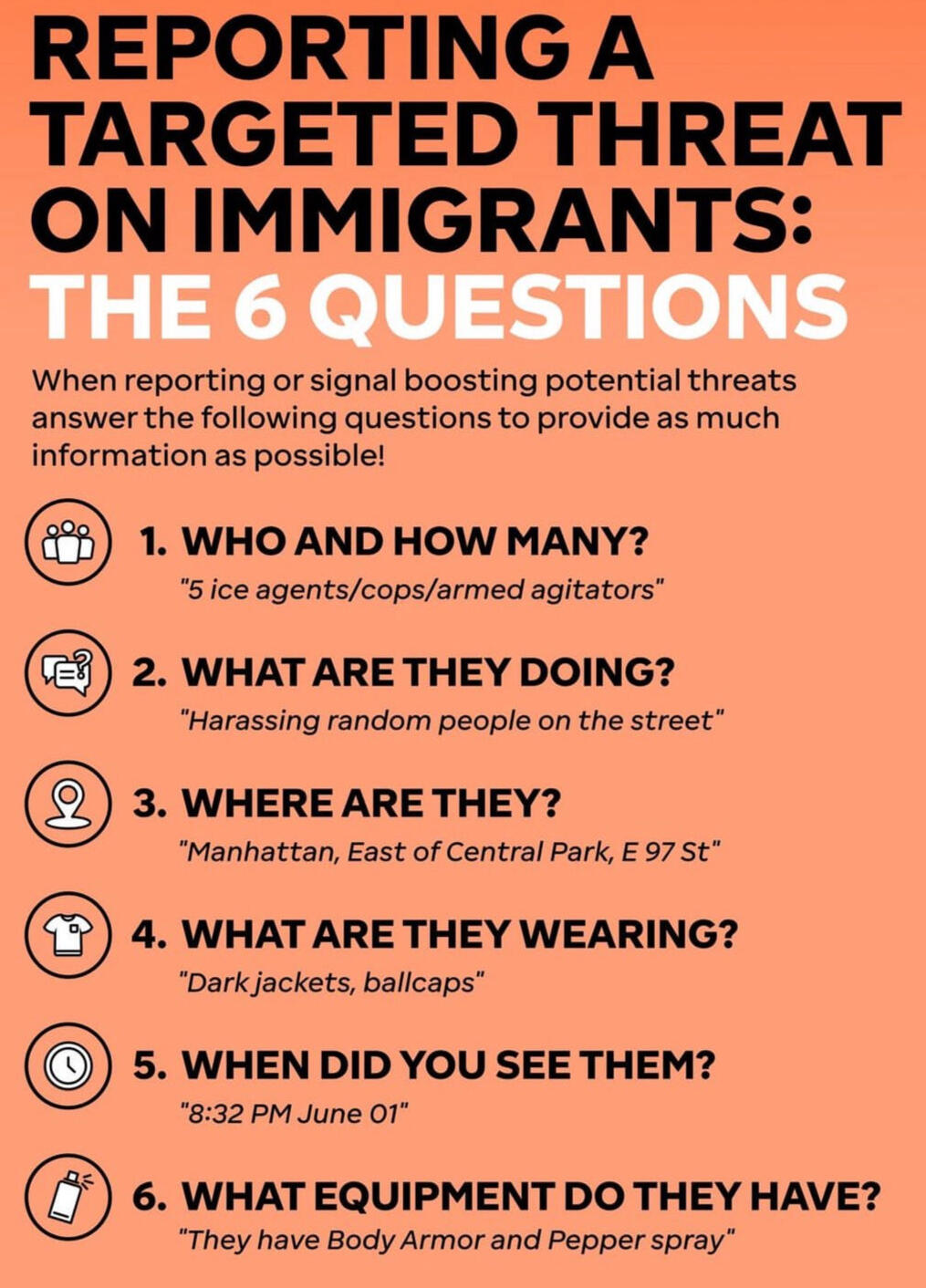Be clear when reporting ICE activity